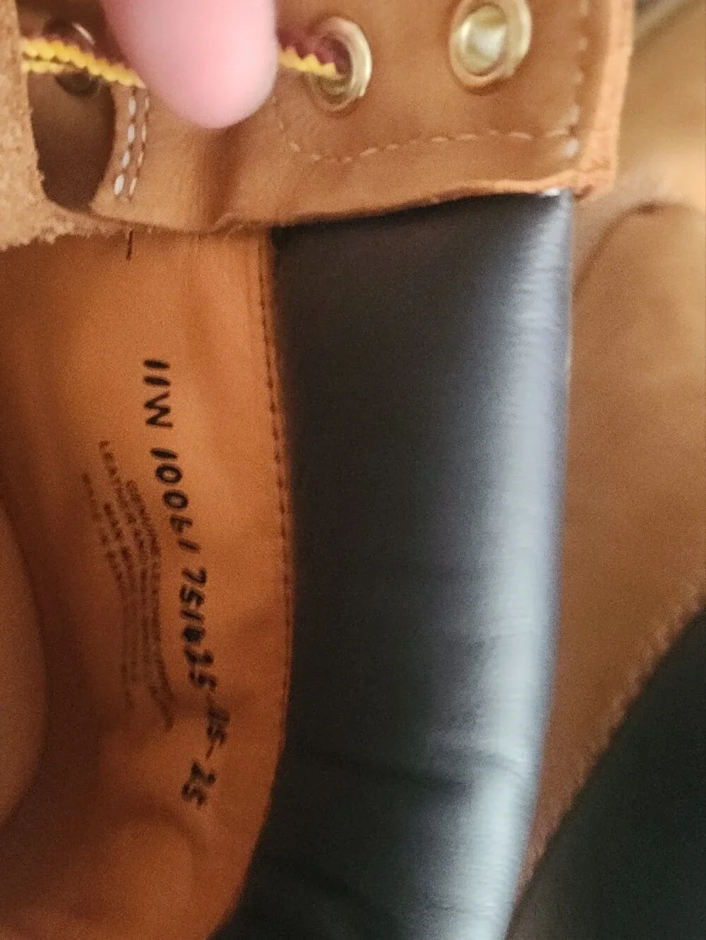 Timberland Wheat Nubuck Work Boots with Black Collar